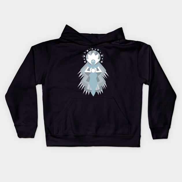 Diamond Authority - White Diamond Kids Hoodie by valentinahramov